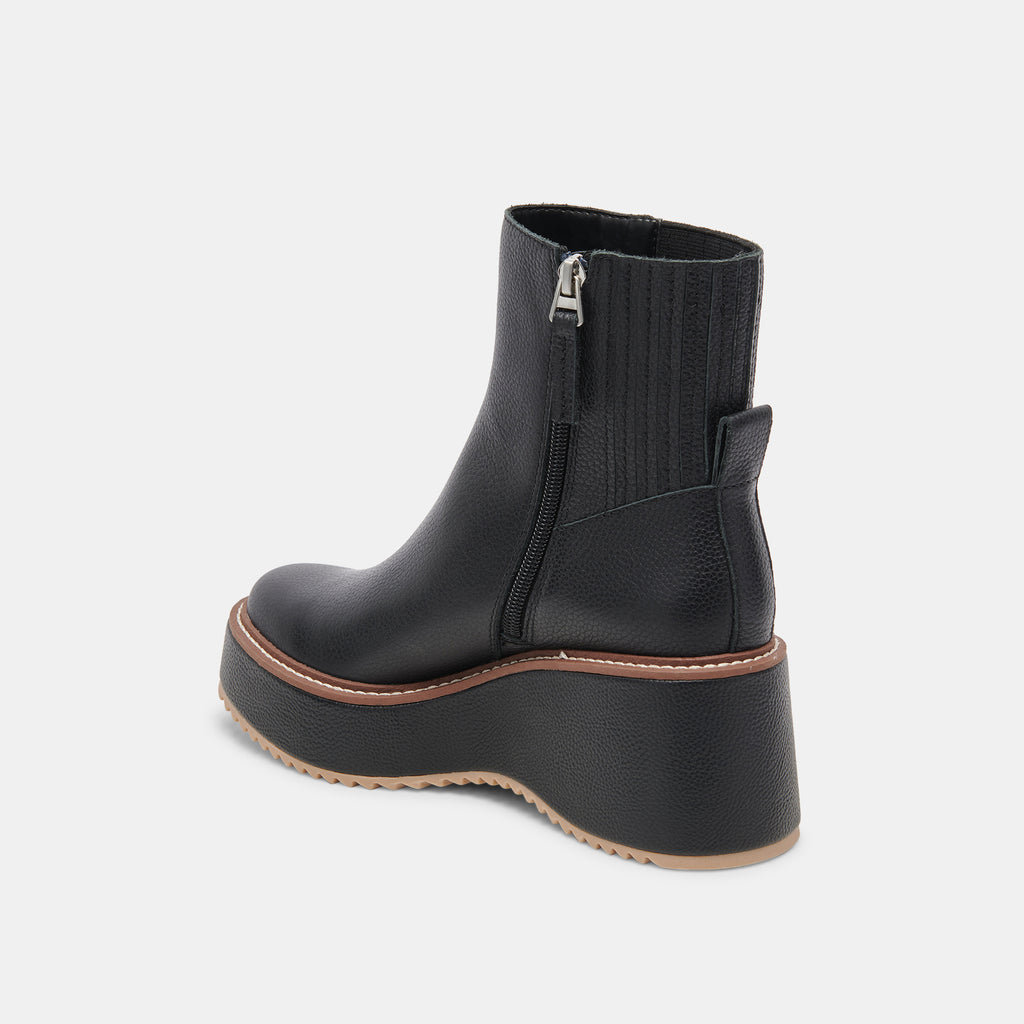 Dolce Vita "Hilde" Leather Boots -Black