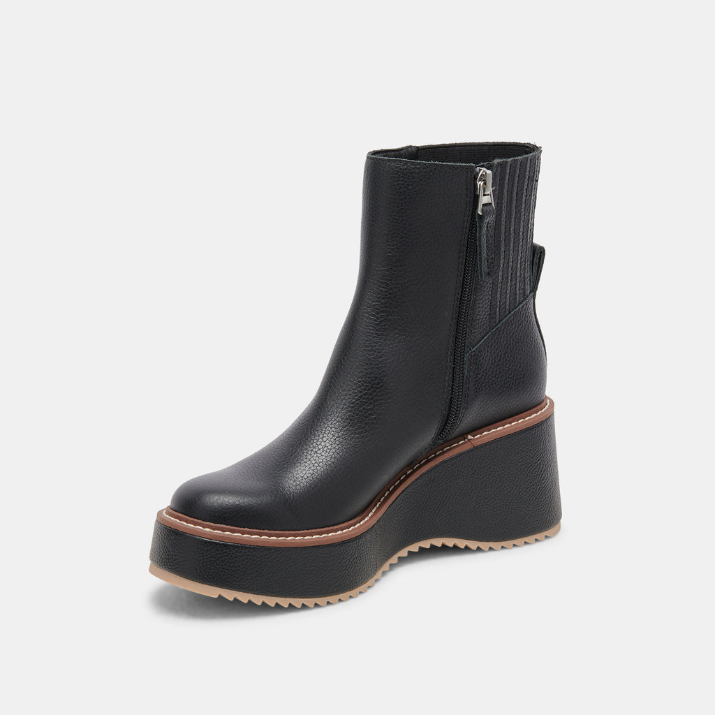 Dolce Vita "Hilde" Leather Boots -Black