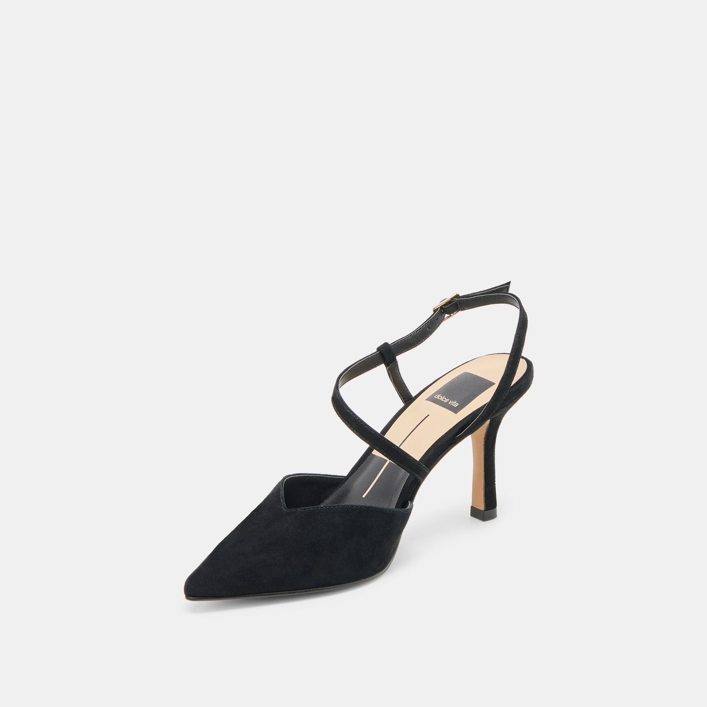 Dolce Vita “Kamra” Heels-Onyx Suede