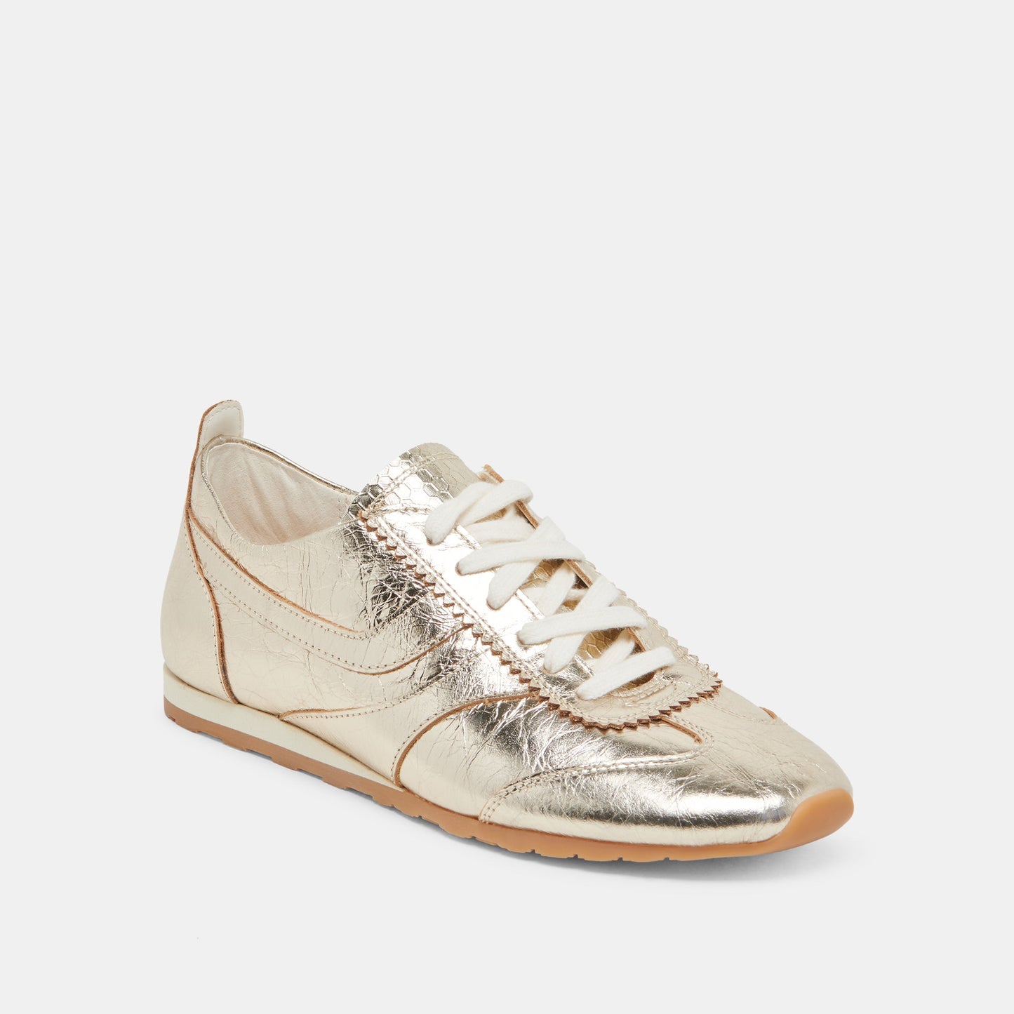 Dolce Vita "Delany" Sneakers -Light Gold Crinkle