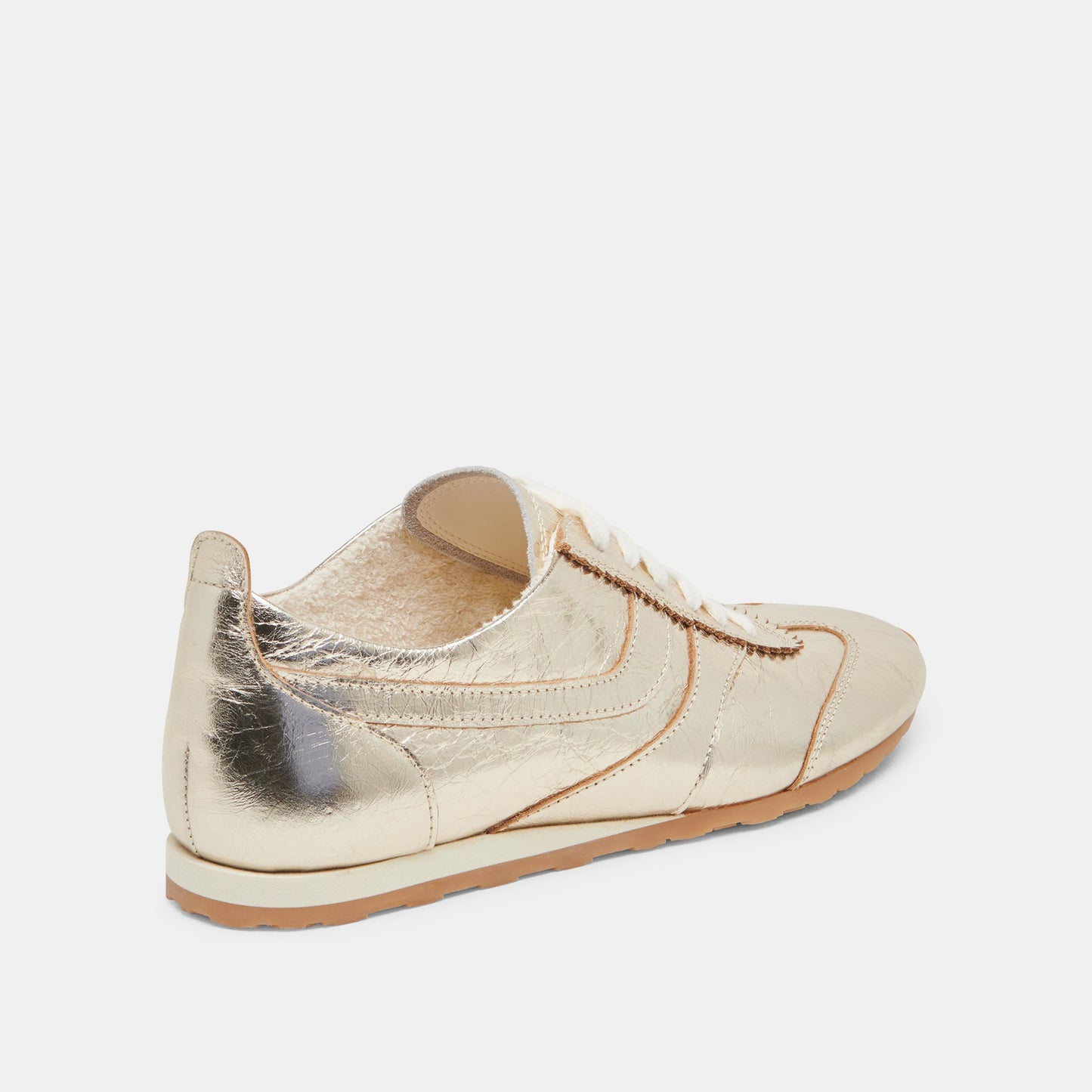 Dolce Vita "Delany" Sneakers -Light Gold Crinkle