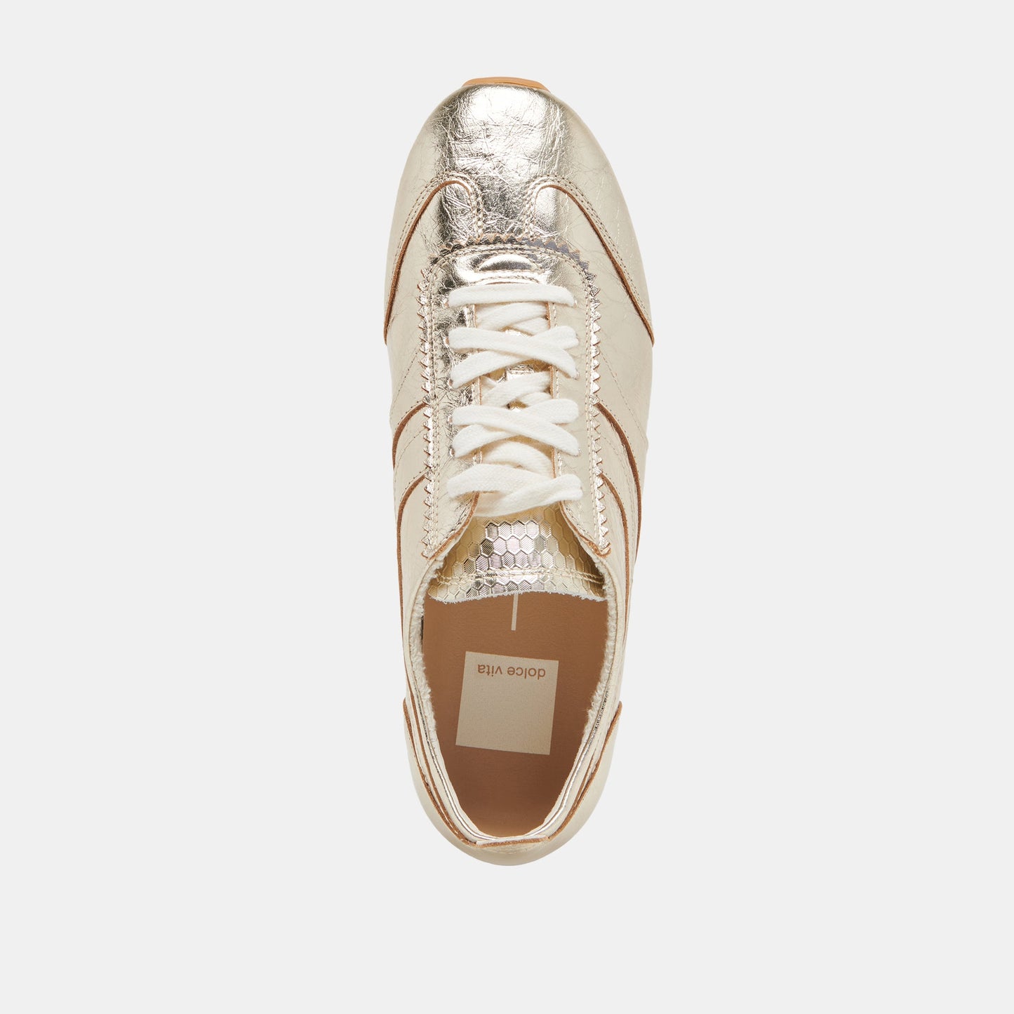 Dolce Vita "Delany" Sneakers -Light Gold Crinkle
