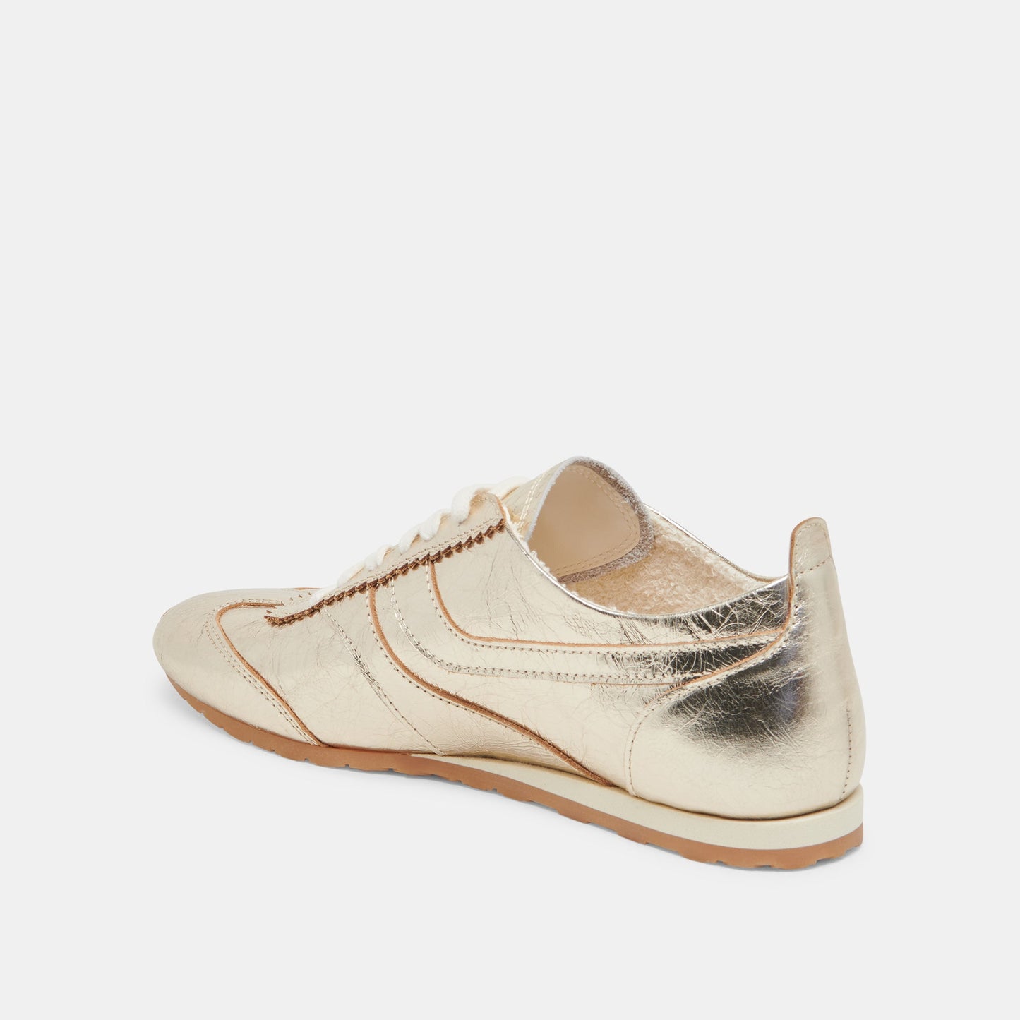 Dolce Vita "Delany" Sneakers -Light Gold Crinkle