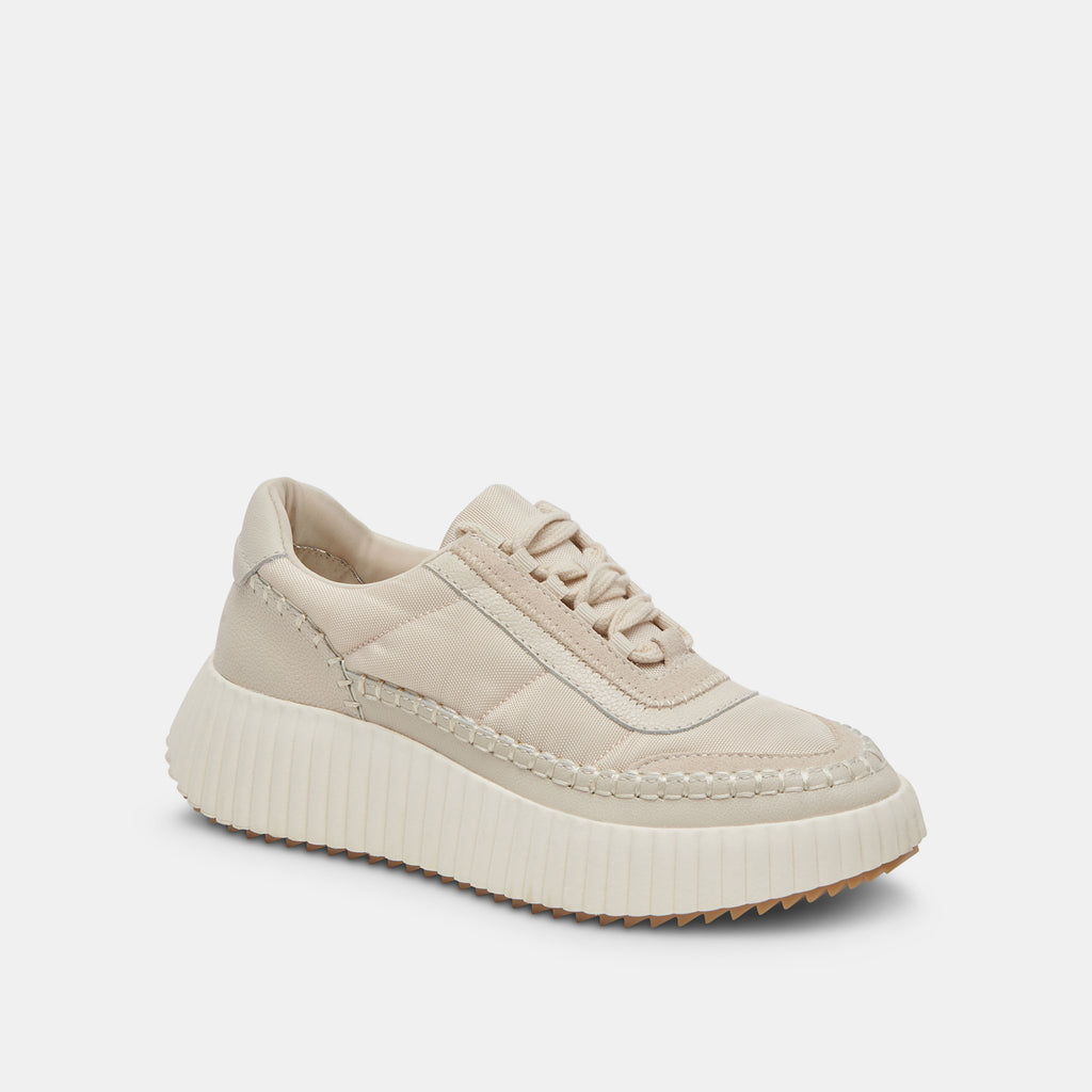 Dolce Vita Dolen Nylon Sneakers-Ivory Nylon