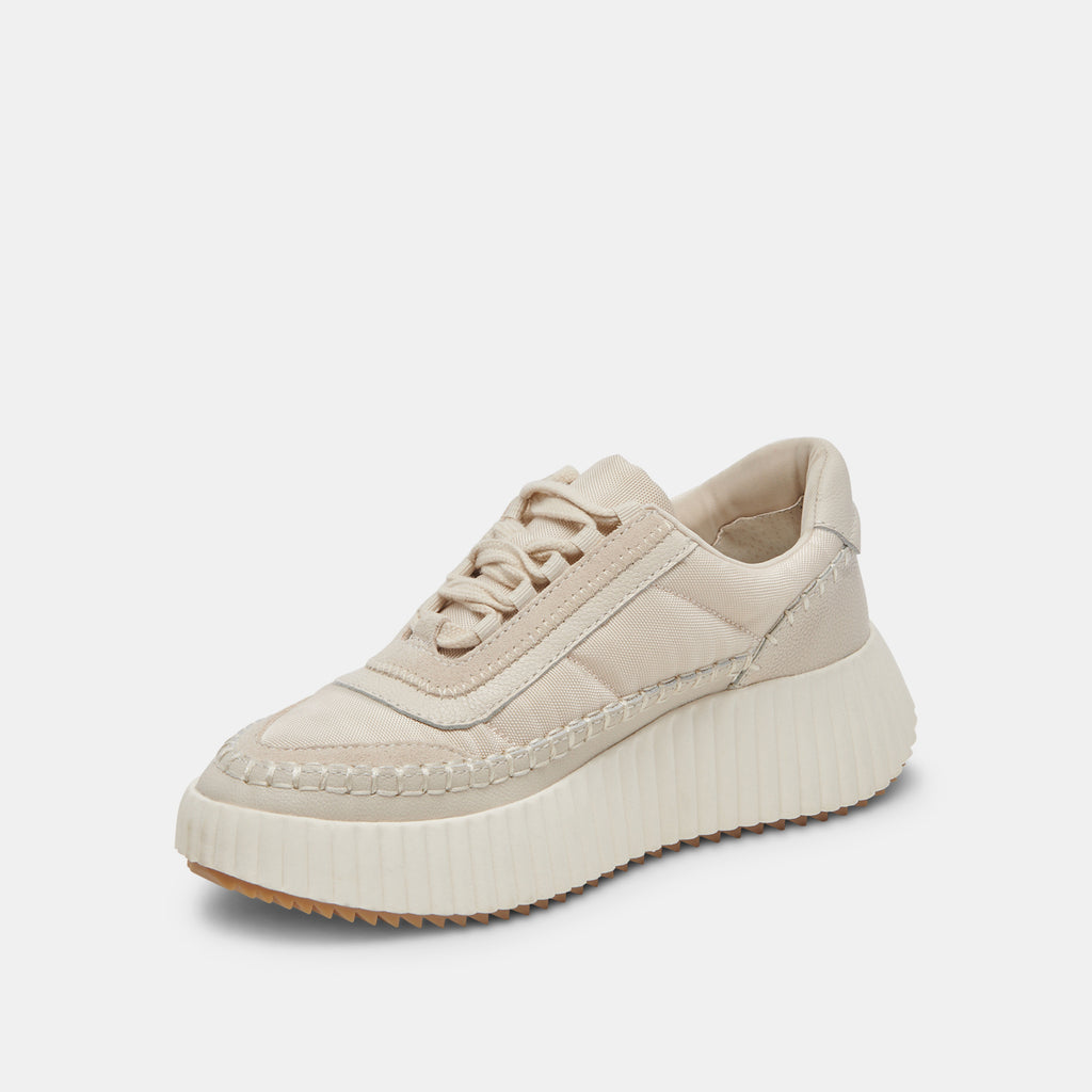 Dolce Vita Dolen Nylon Sneakers-Ivory Nylon