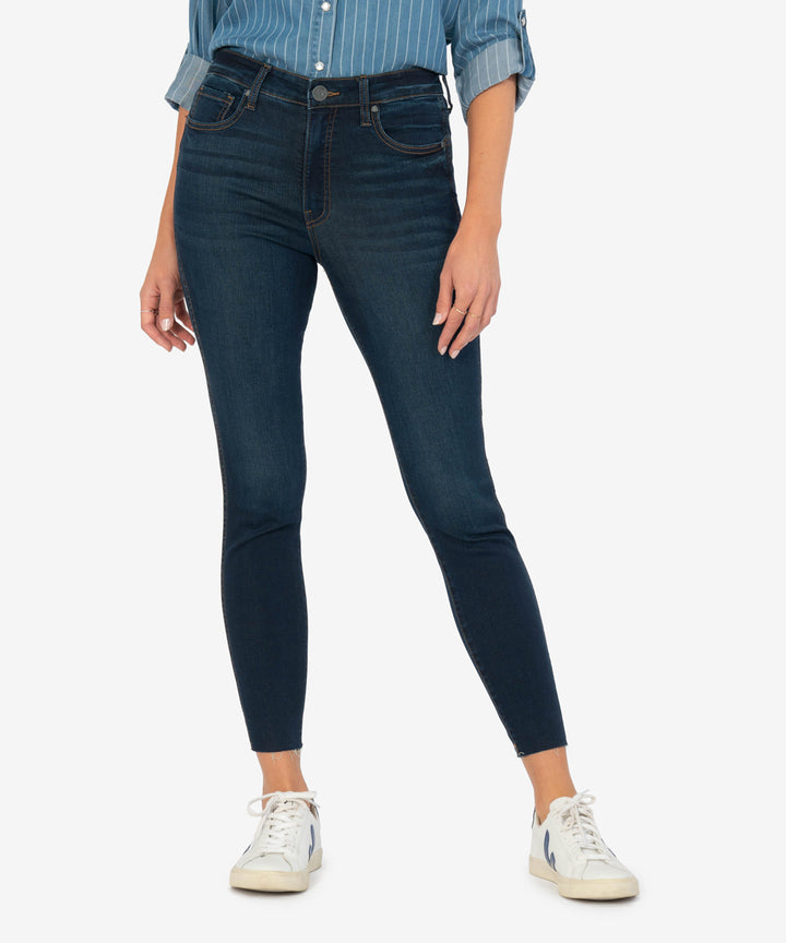 Kut From The Kloth Connie High Rise Fab Ab Slim Fit Ankle Skinny (Alter Wash)