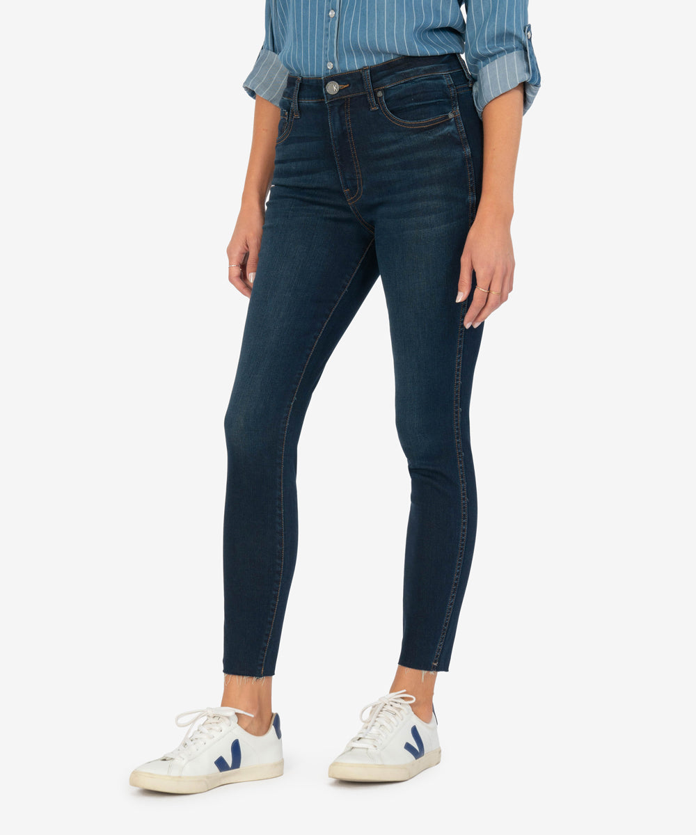 Kut From The Kloth Connie High Rise Fab Ab Slim Fit Ankle Skinny (Alter Wash)