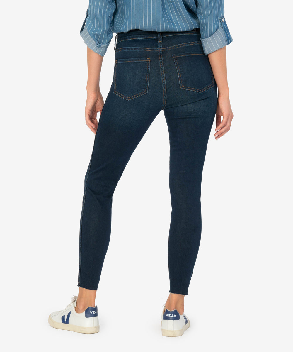 Kut From The Kloth Connie High Rise Fab Ab Slim Fit Ankle Skinny (Alter Wash)