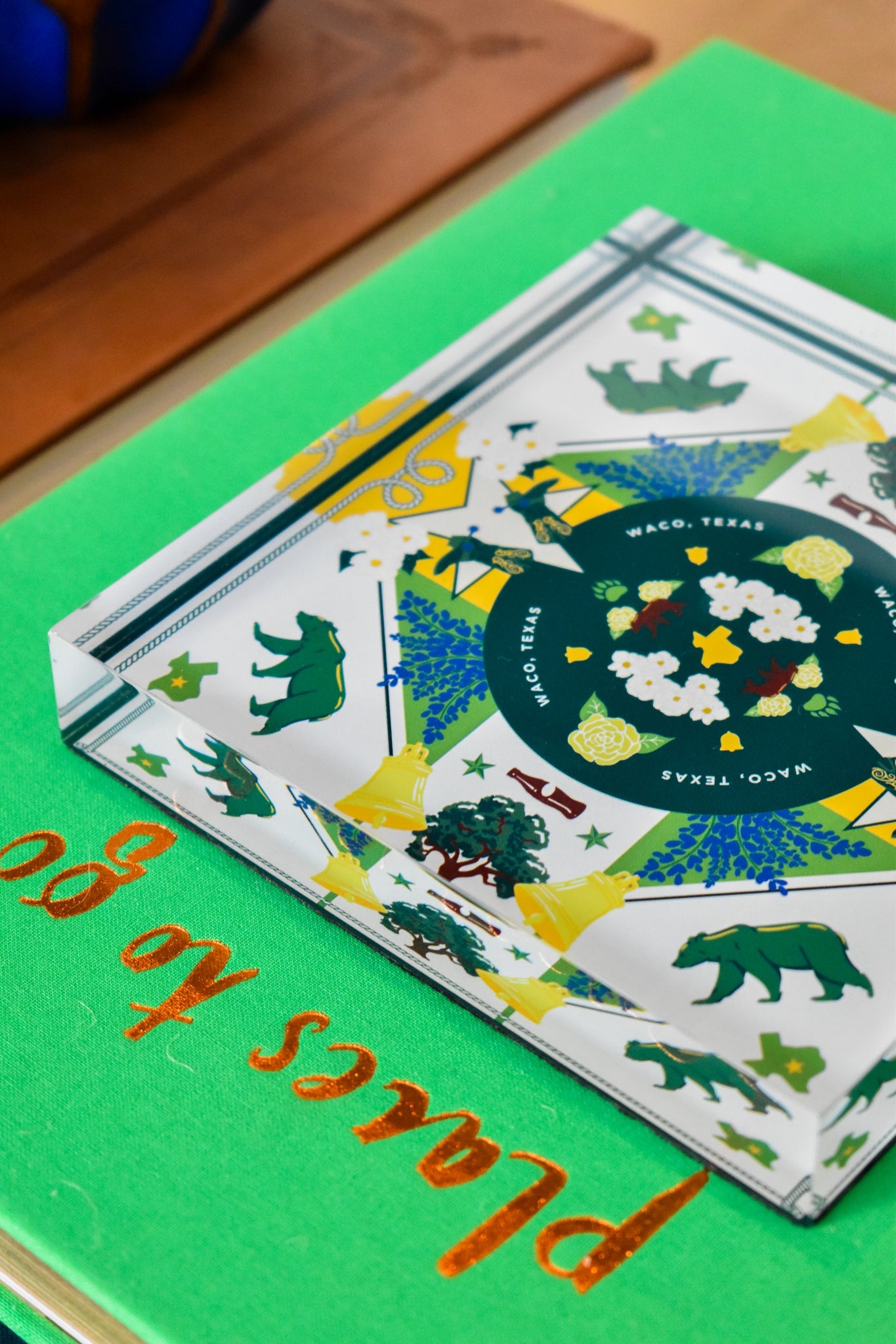 Saturday Silks "Waco" Acrylic Block