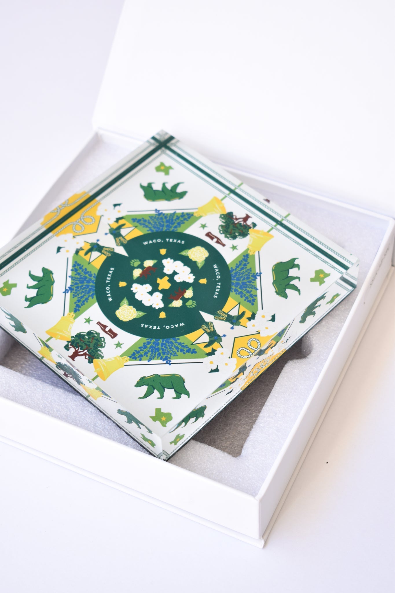 Saturday Silks "Waco" Acrylic Block