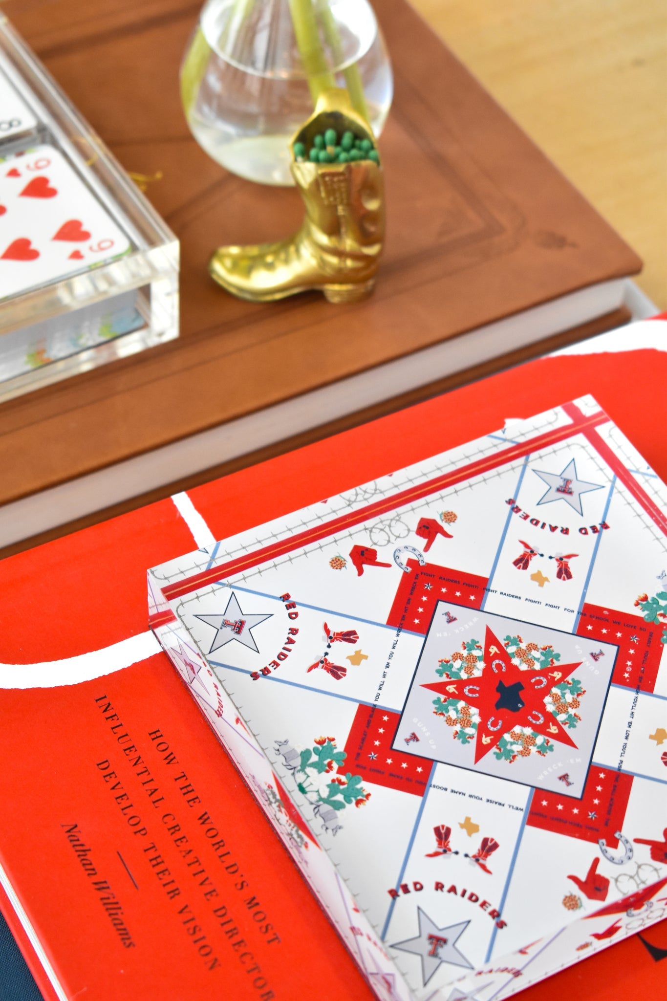 Saturday Silks "Texas Tech" Acrylic Block