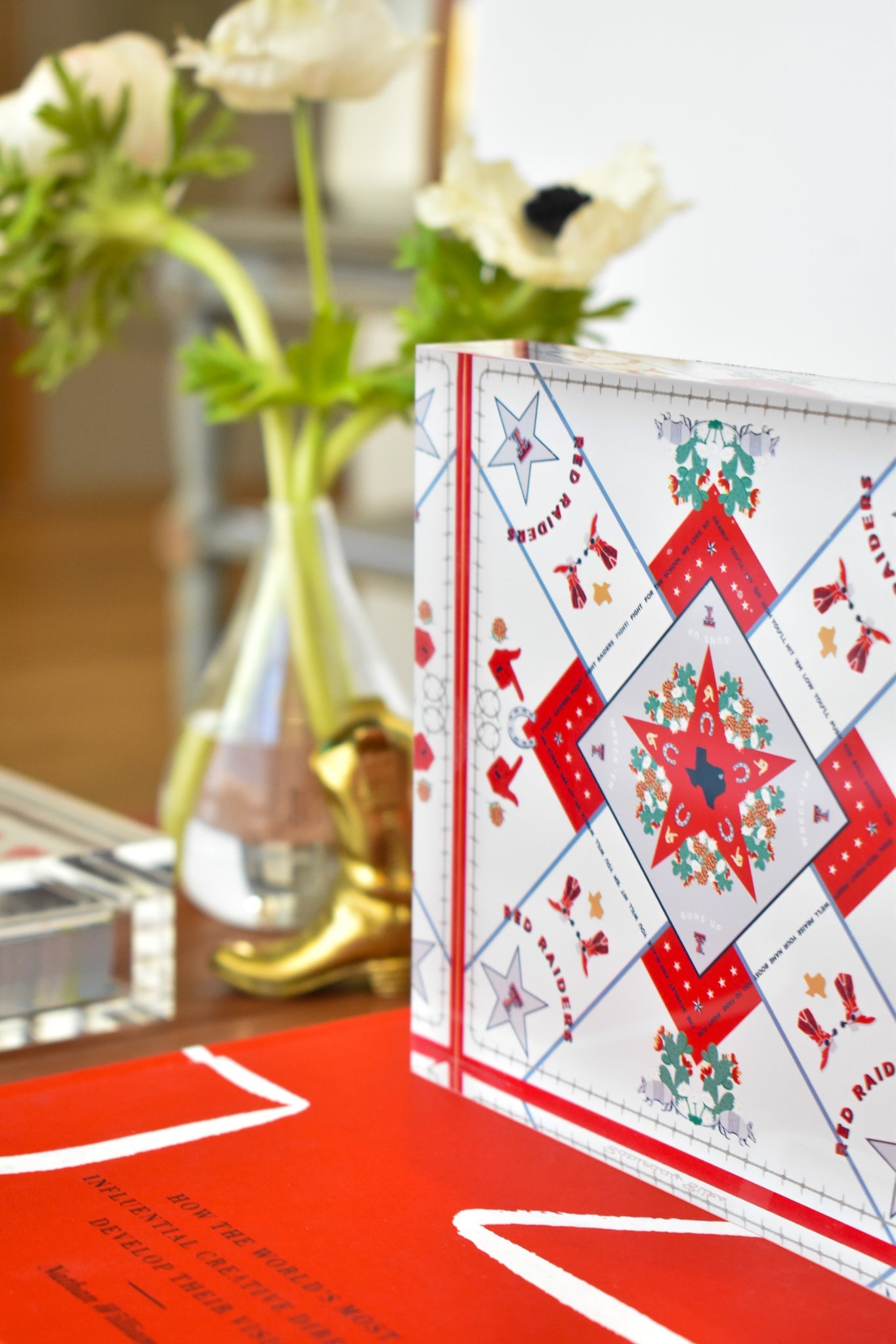 Saturday Silks "Texas Tech" Acrylic Block