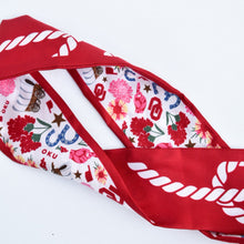 Saturday Silks "Oklahoma Sooners" Skinny Scarf