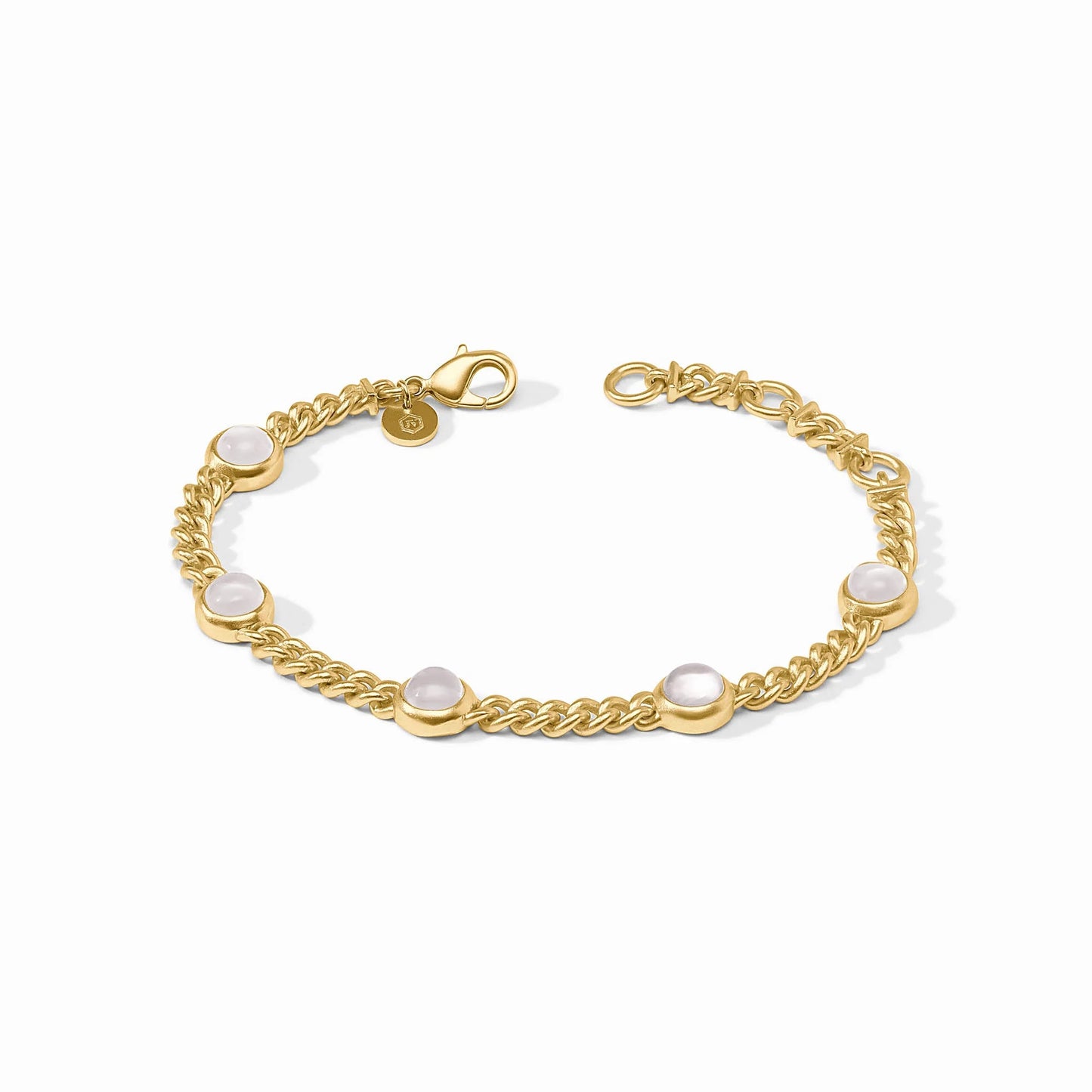 Julie Vos "Dolce Delicate Bracelet"- Iridescent Clear Crystal