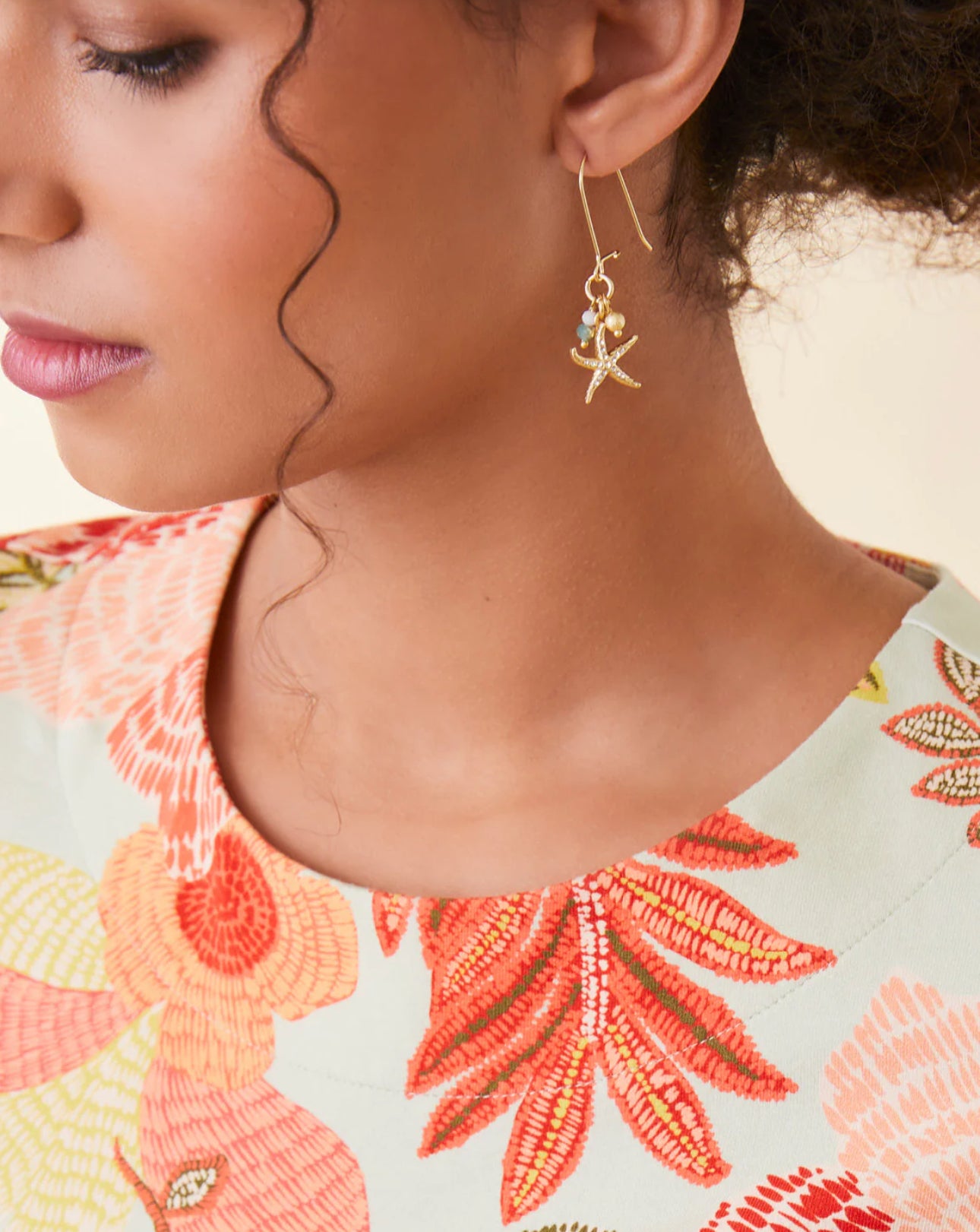Spartina 449 Starfish Sparkle Drop Earrings