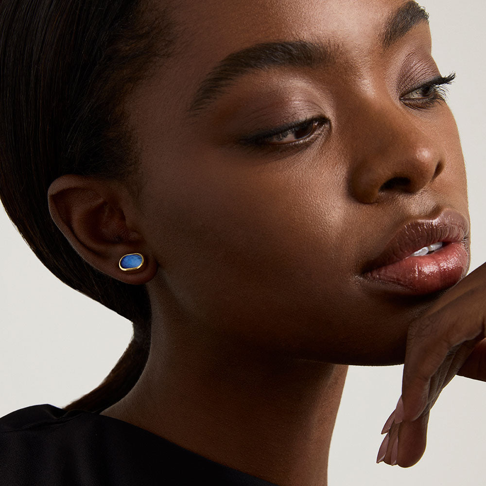 Dean Davidson Mercer Gemstone Studs - Midnight Blue