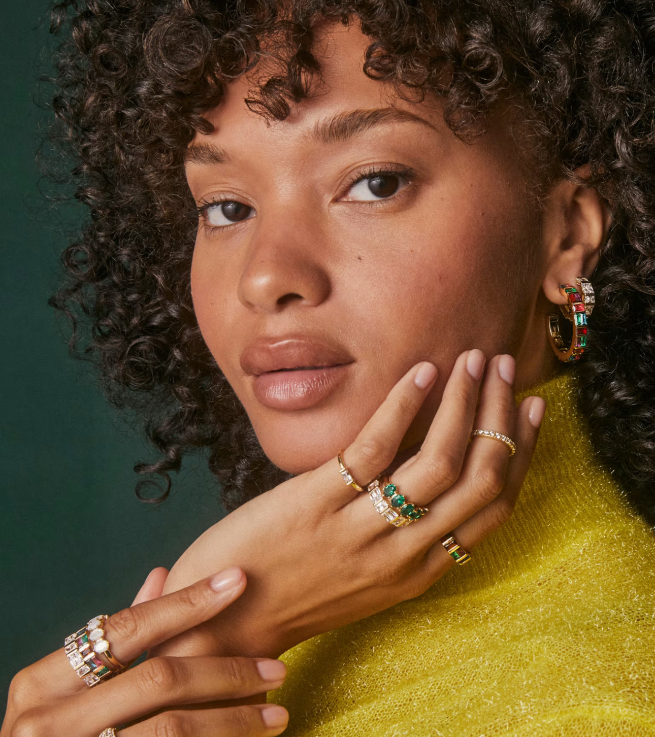 Kendra Scott Jamie Huggie Earring- Gold White CZ