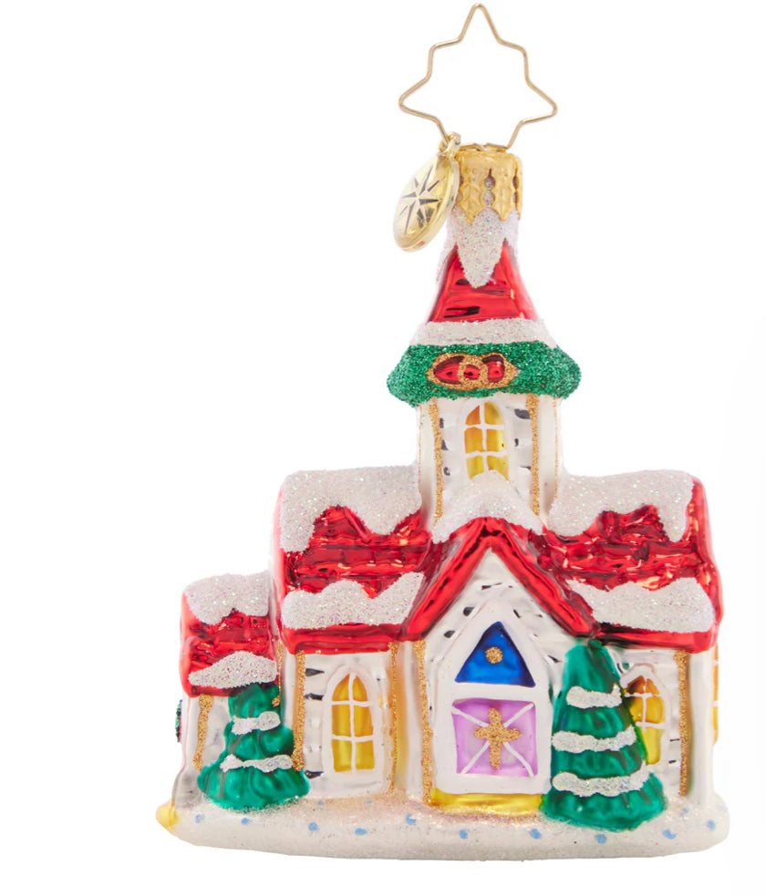 Christopher Radko "Enchanting Country Chapel Gem" Ornament