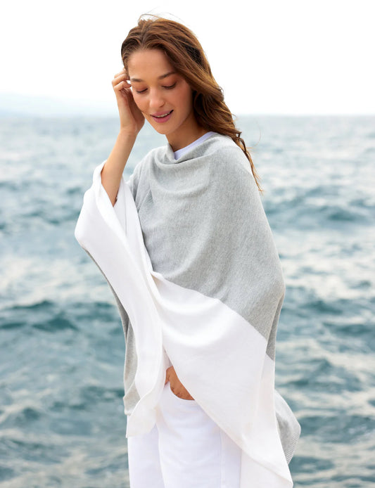 Shiraleah “Madeleine” Travel Poncho -Stone