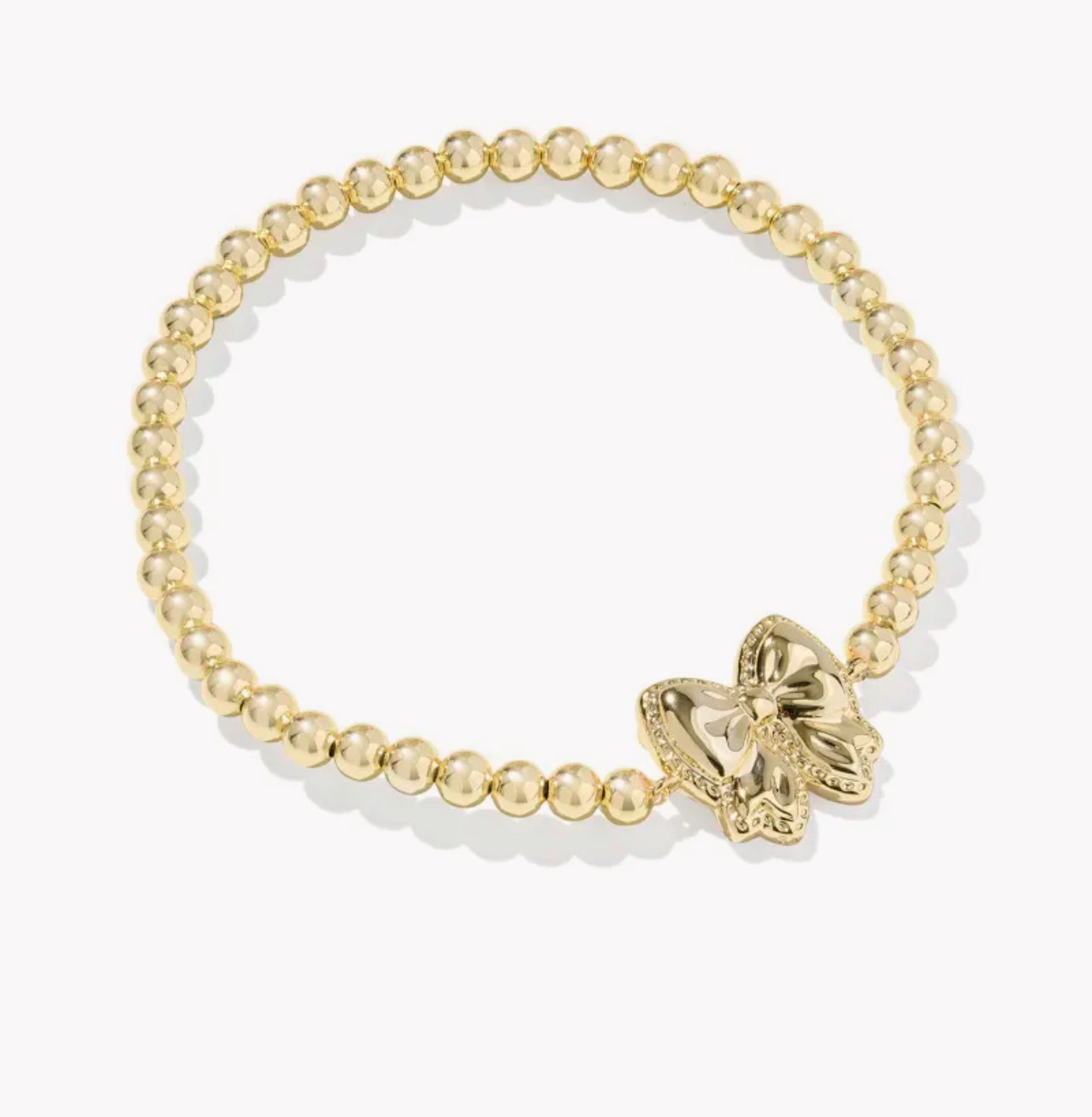 Kendra Scott Haley Bow Stretch Bracelet- Gold Ivory MOP
