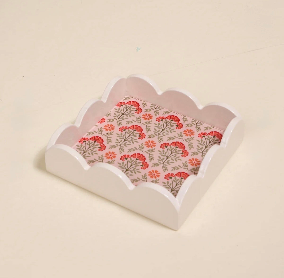 The Darling Effect Scallop Trinket Tray-Everbloom Dusty Rose