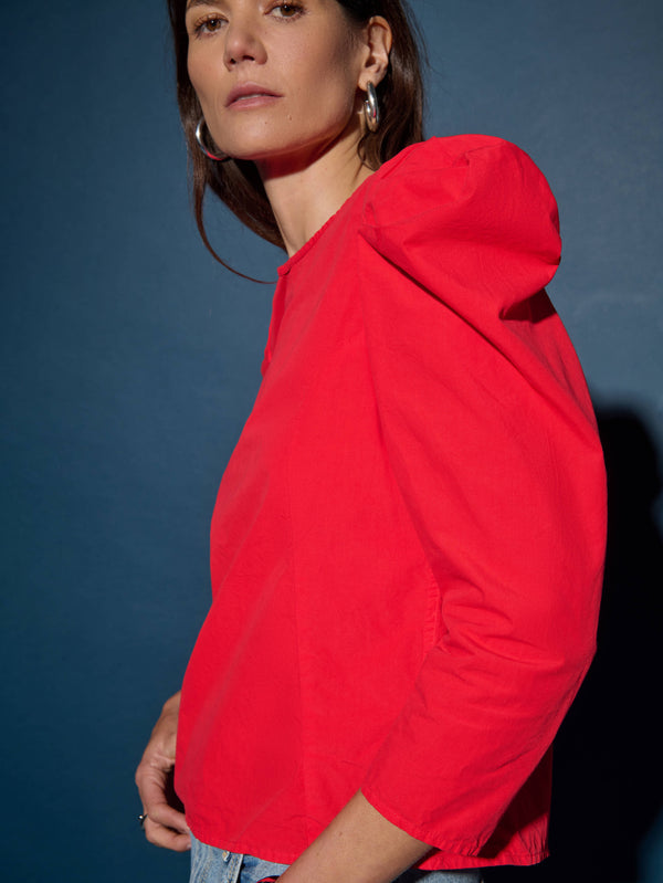 Nation LTD Eloise Top-Red Shoes