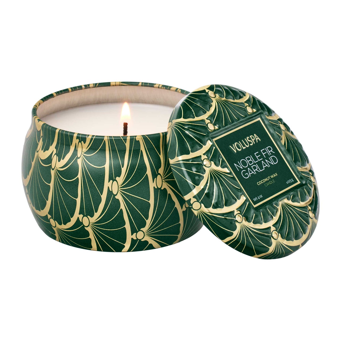 Voluspa Mini Tin Candle- Noble Fir Garland