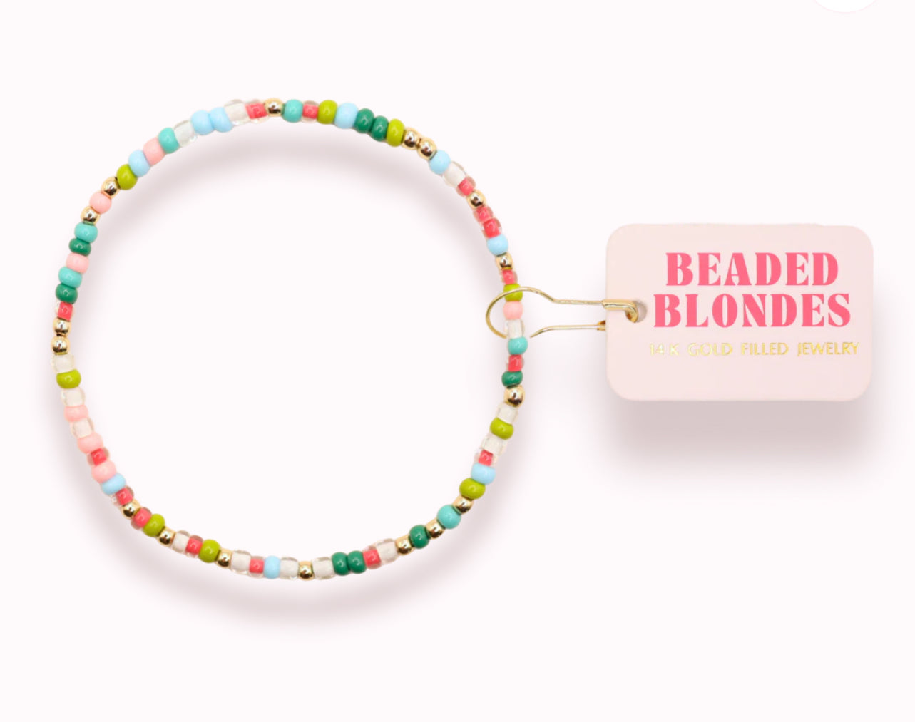 Beaded Blondes "Holiday Cheer" Sprinkle Bracelet -Standard 6.75"