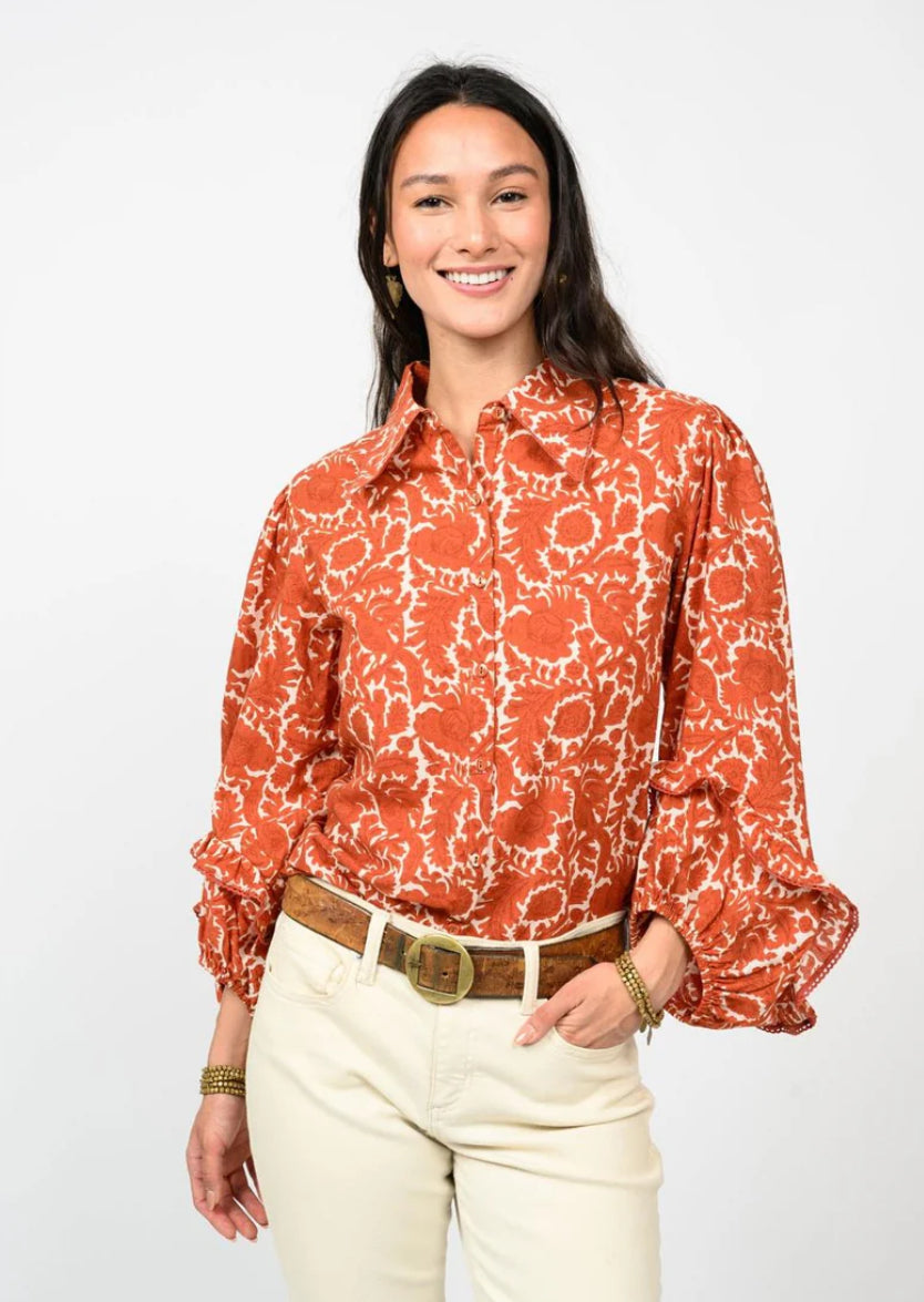 Ivy Jane "Rusty Vines" Top-Rust