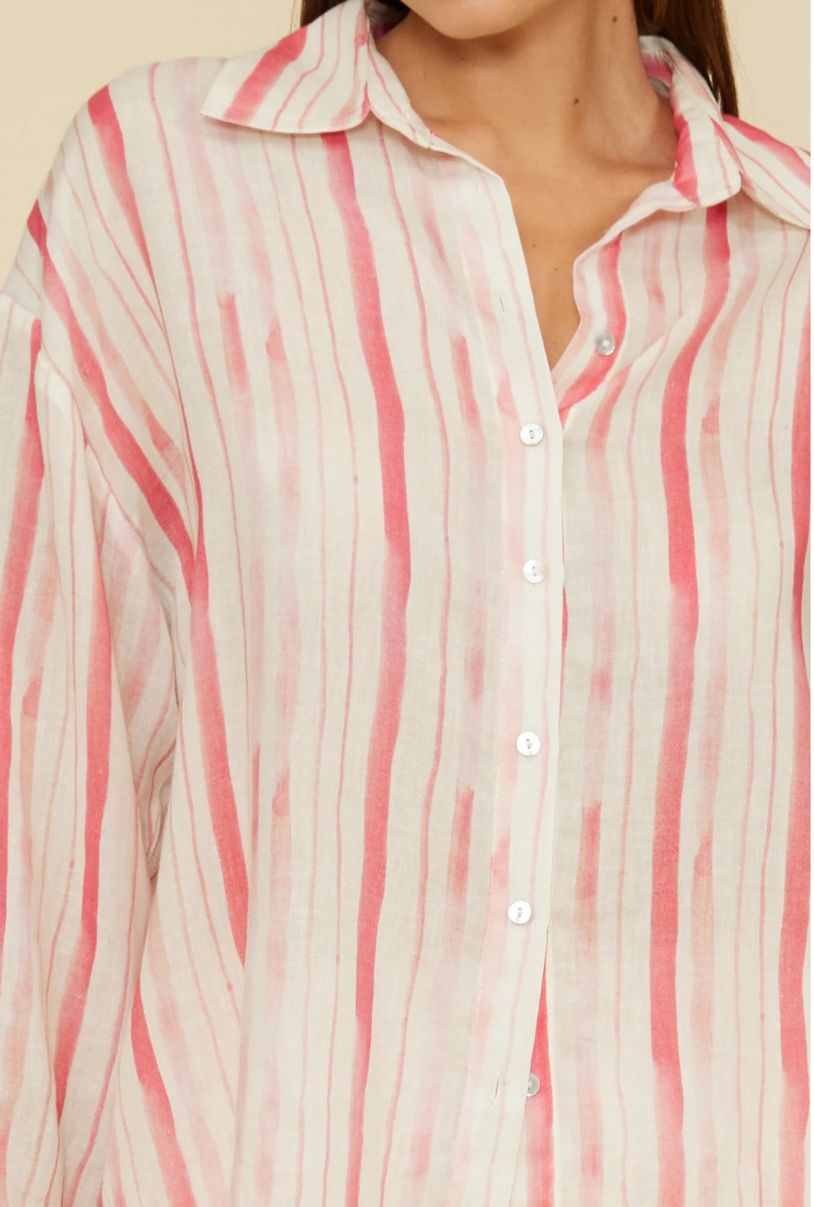 Lucy Paris "Cera" Button Down Top