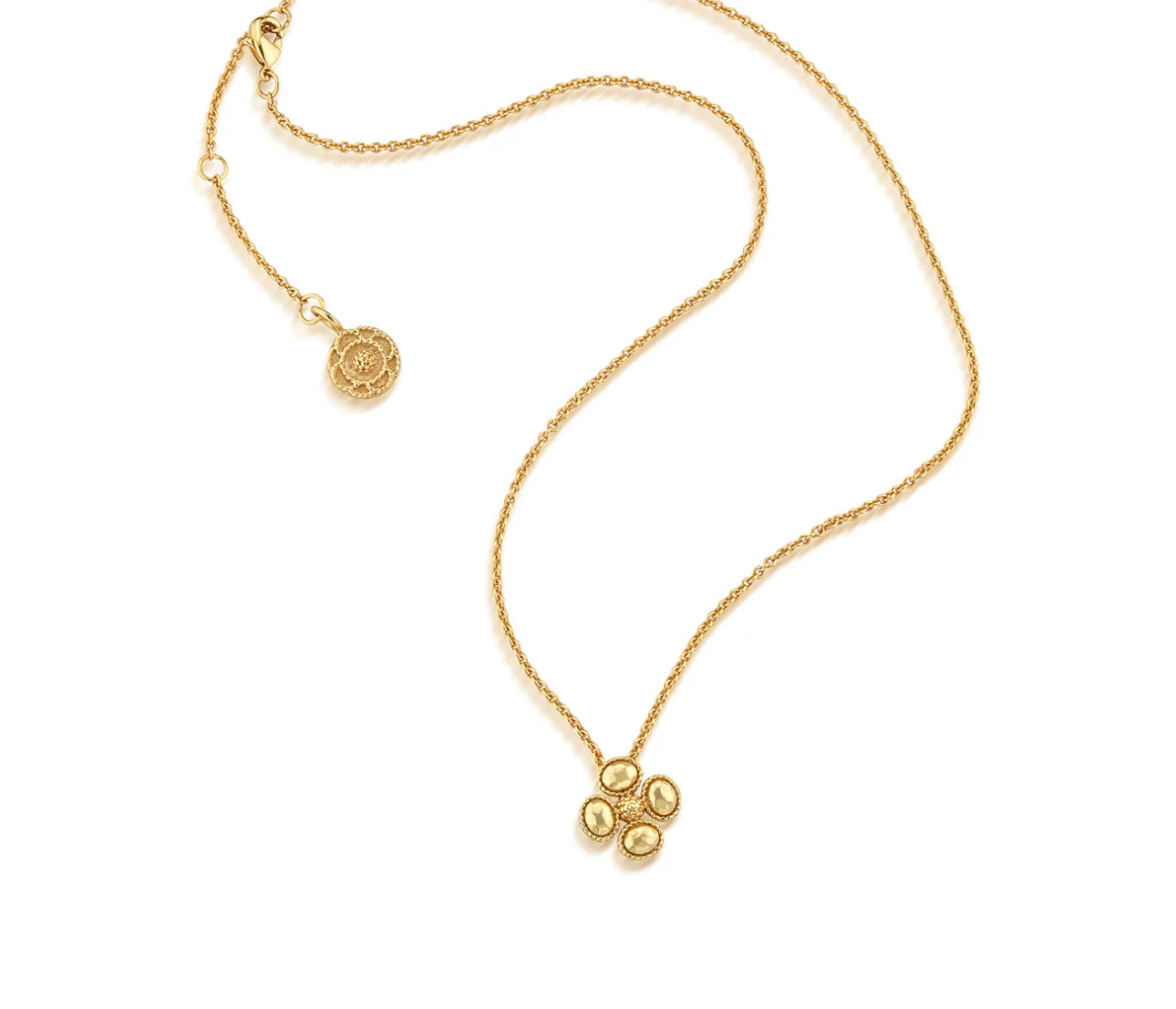 Capucine de Wulf “Berry Clover” Station Necklace-Gold