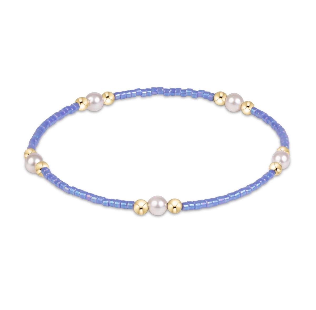 Enewton “Hope Purpose” Pearl Bracelet - Bright Blue