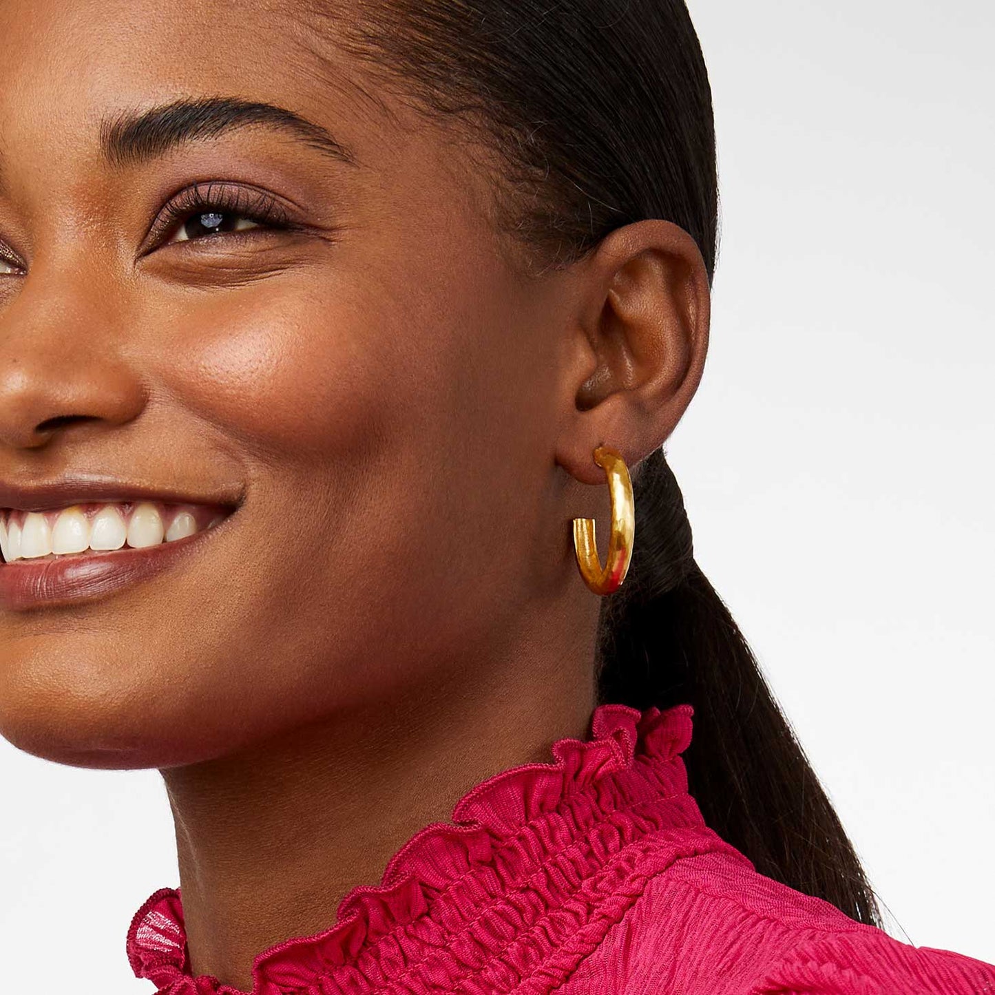 Julie Vos Gold “Havana” Hoop- Medium