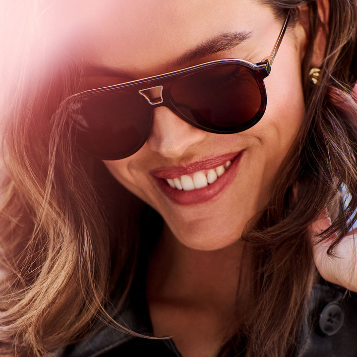 DIFF Eyewear “Tosca III” - Sequoia Tortoise + Brown Sunglasses