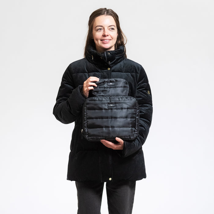 Scout Bags "Black Puffer" All Inclusive Quilted Toiletry Bag