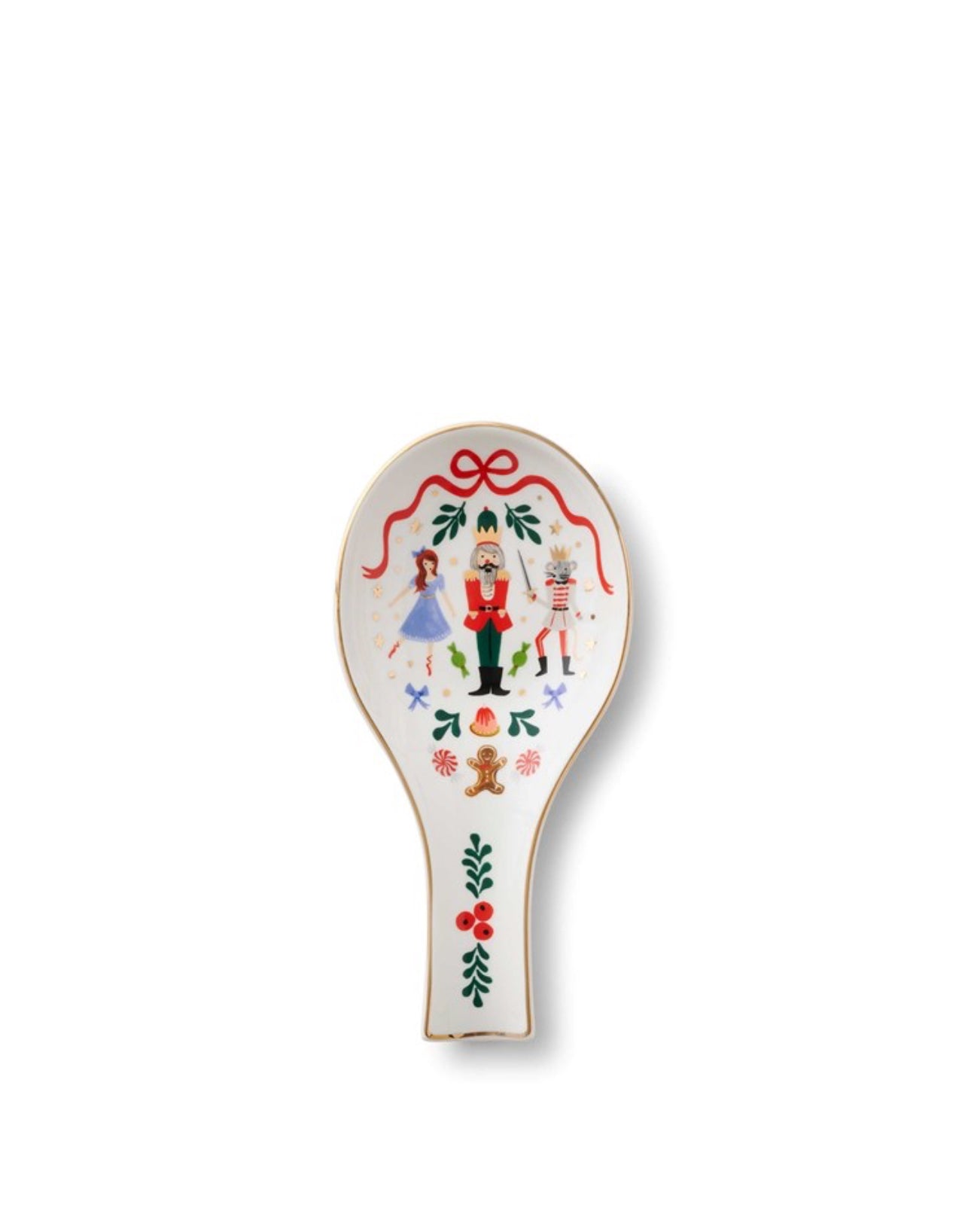 Rifle Paper Co. "Nutcracker" Porcelain Spoon Rest