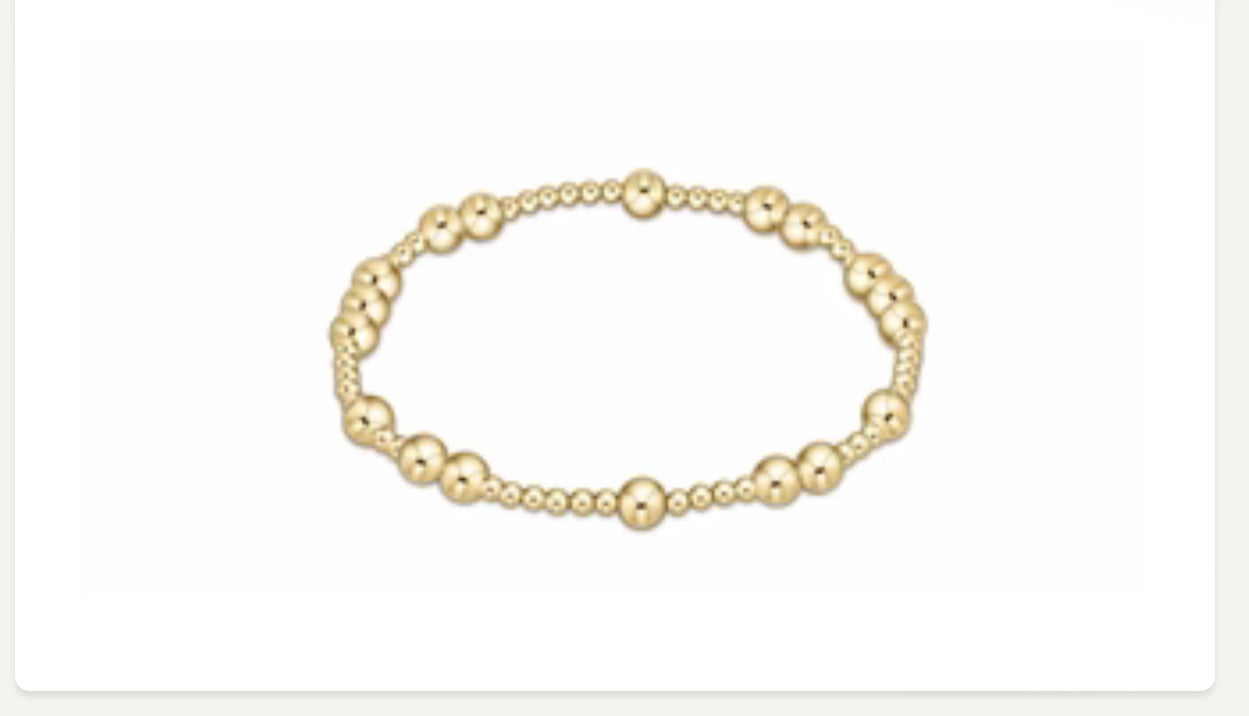 Enewton "Hope Unwritten" 5mm Bead Bracelet-Gold (BHOPUNWG5)