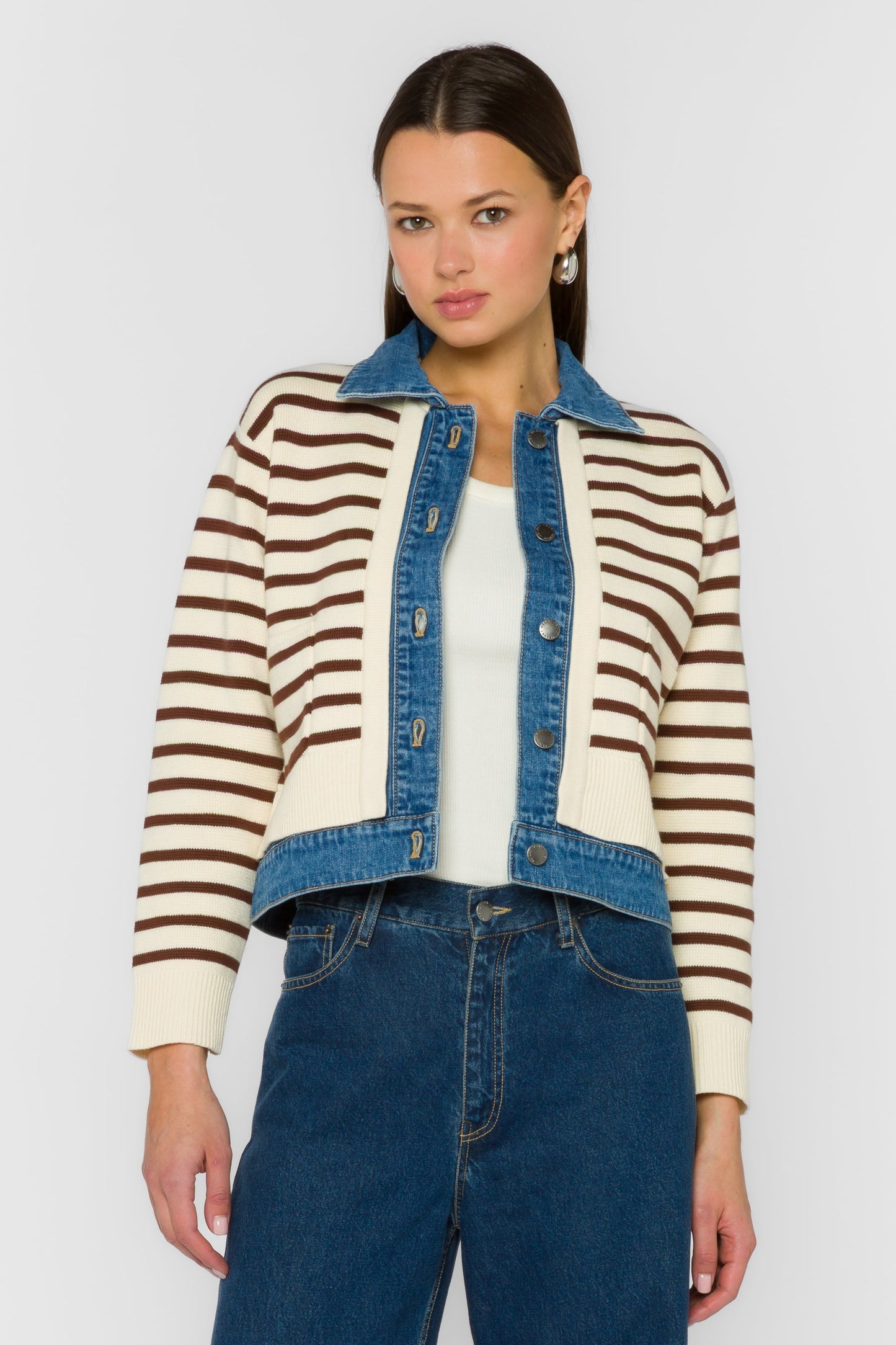Velvet Heart "Francis" Striped Jacket-Cloves