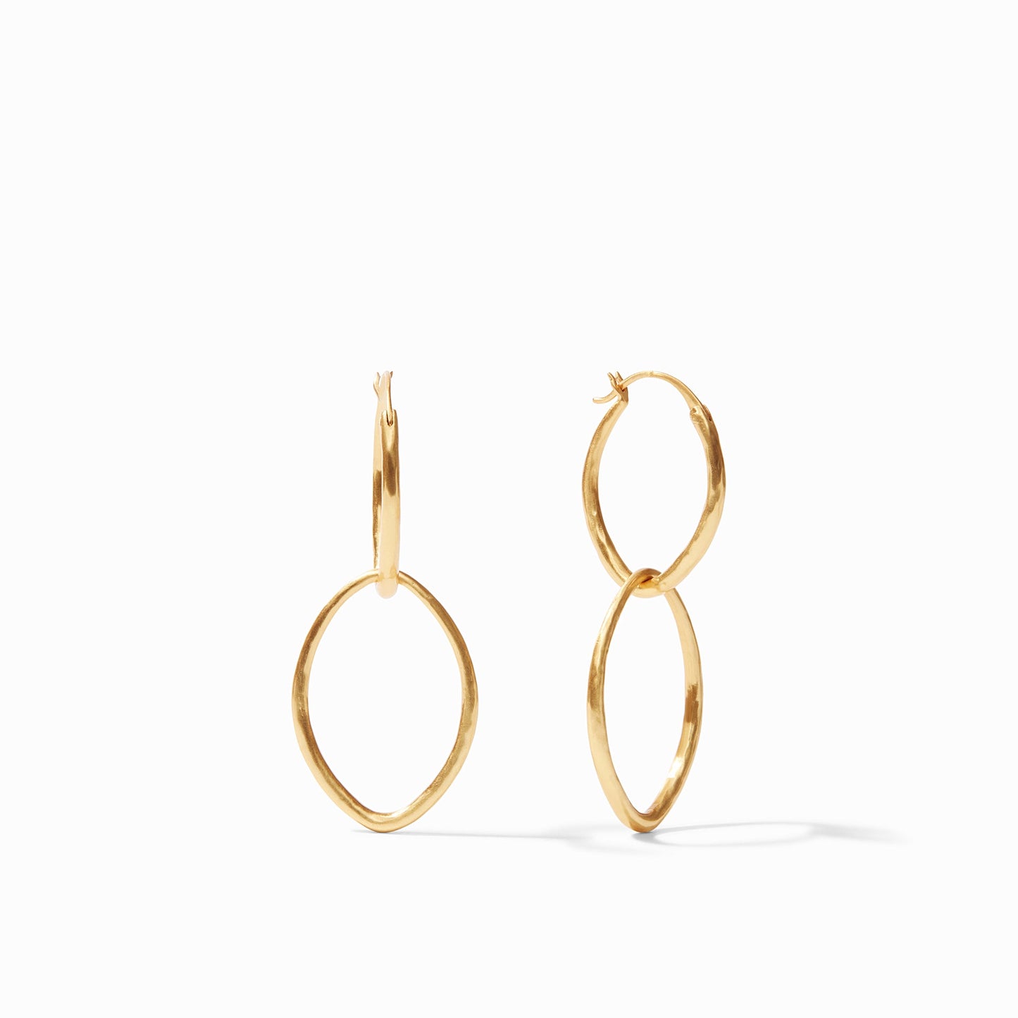 Julie Vos "Fleur-de-Lis" 2 in 1 Earring-Gold