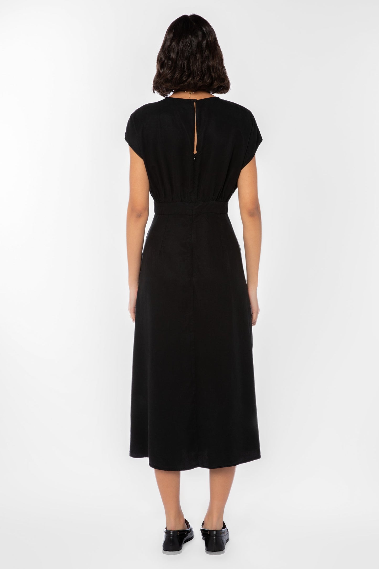Velvet Heart "Geneve" Cap Sleeve Dress-Black