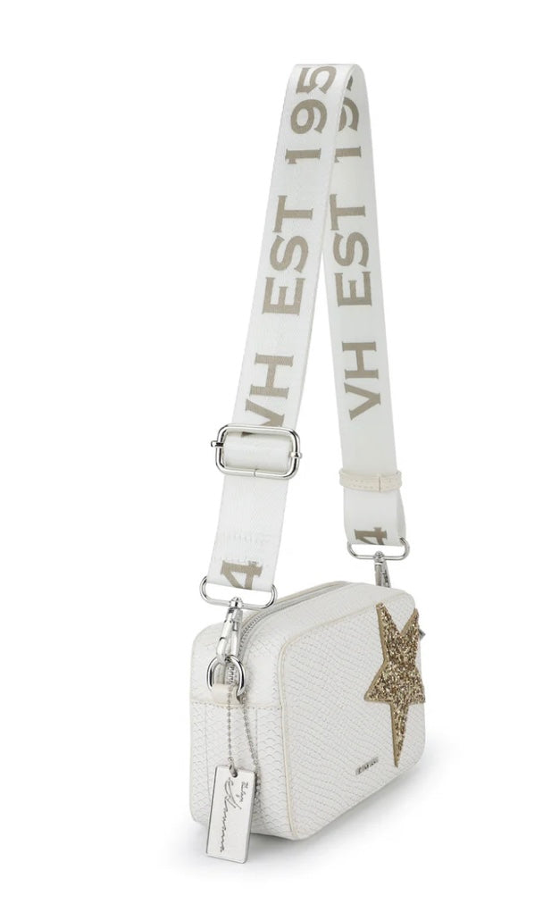 Vintage Havana "Mini Meme" Crossbody Bag-Snake/Multi