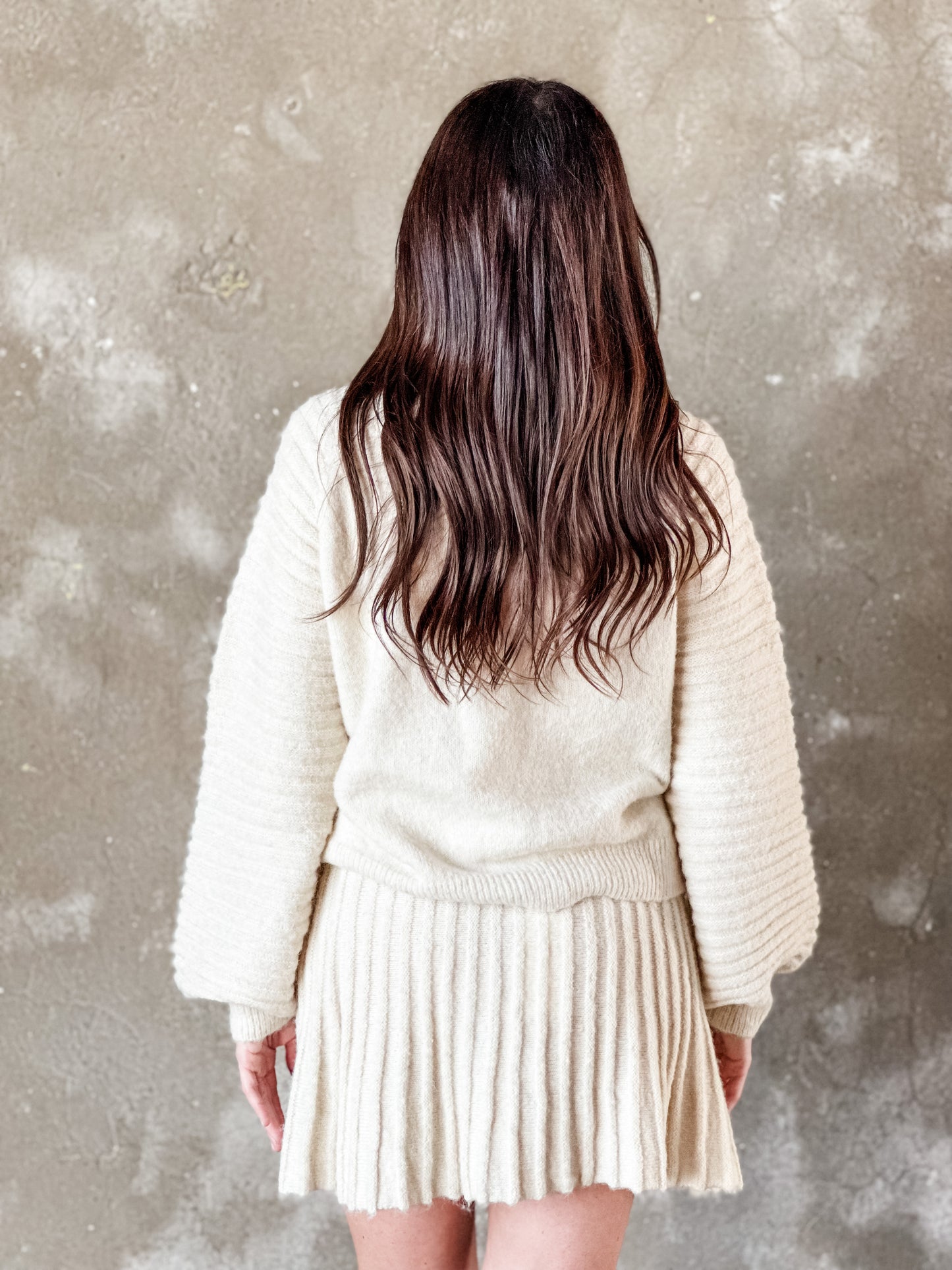 Sofie the Label "Gabrielle" Balloon Sleeve Sweater-Cream