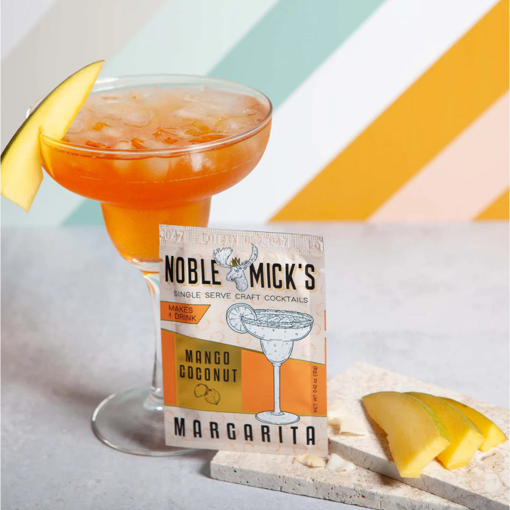 Noble Mick's "Mango Coconut" Margarita Single Serve Cocktail Mix