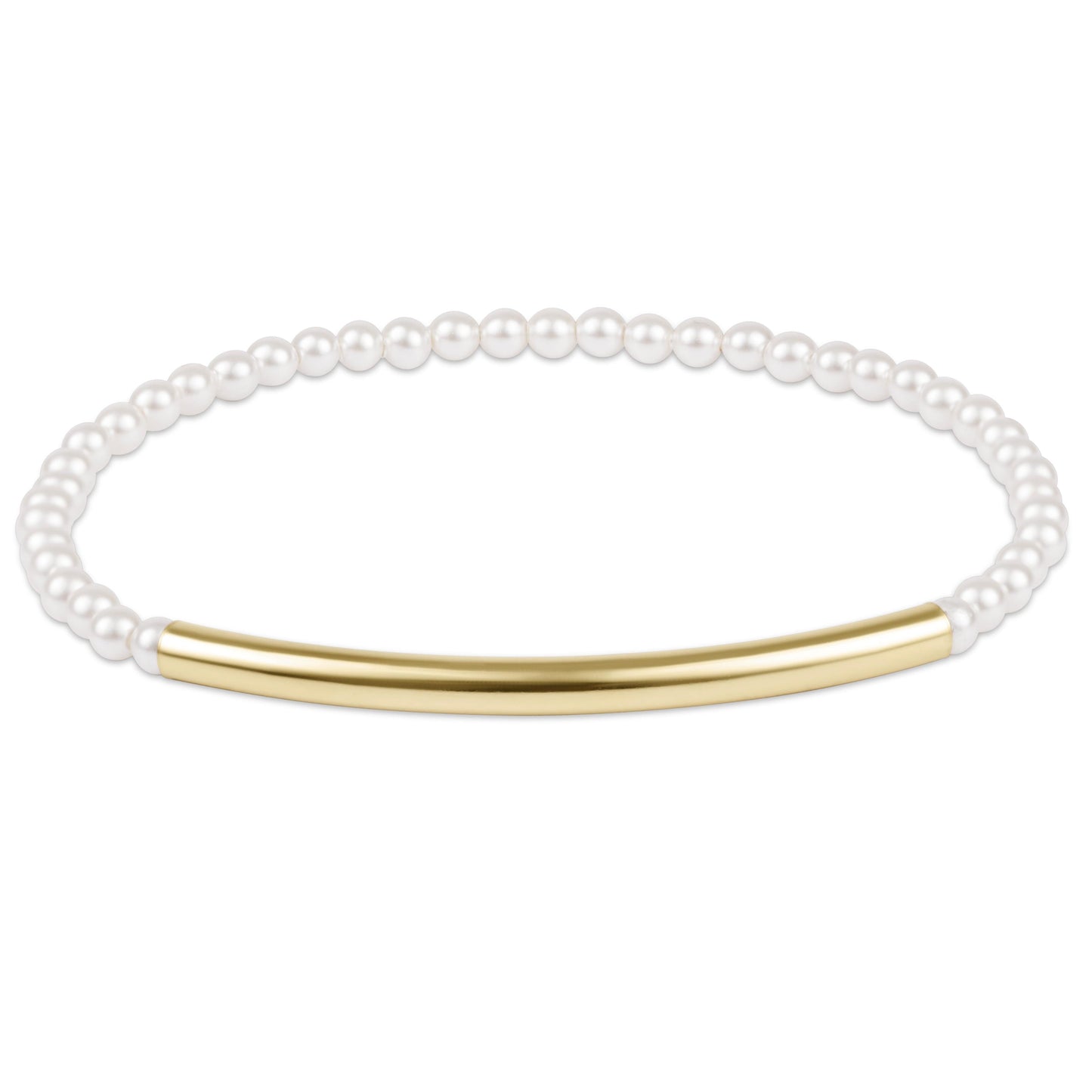 Enewton "Bliss Bar" Smooth Pearl 3mm Bracelet-Gold