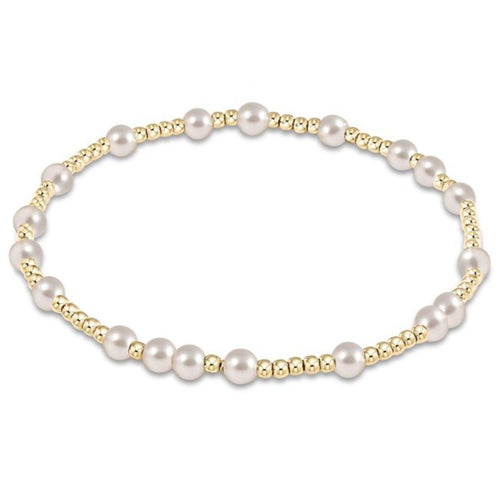 Enewton Extends “Hope Unwritten” 4mm Bead Bracelet- Pearl