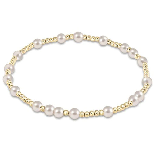 Enewton EGIRL "Hope Unwritten" Pearl Bracelet-4mm Gold