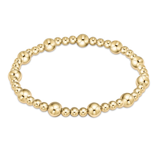Enewton Extends “Classic Sincerity” 6mm Bead Bracelet-Gold (BEXCLSINPG6)
