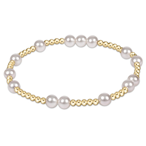 Enewton Extends “Hope Unwritten” 6mm Bead Bracelet-Pearl