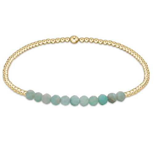 Enewton "Gold Bliss" 2mm Bead Bracelet-Amazonite