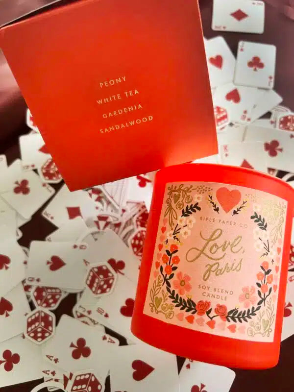 Rifle Paper Co. "Love Paris" 9oz Glass Candle